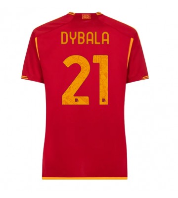 Maillot de foot AS Roma Paulo Dybala #21 Domicile Femmes 2023-24 Manches Courte
